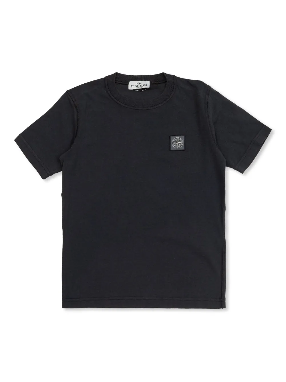 

Футболка с логотипом Compass Stone Island Junior, черный