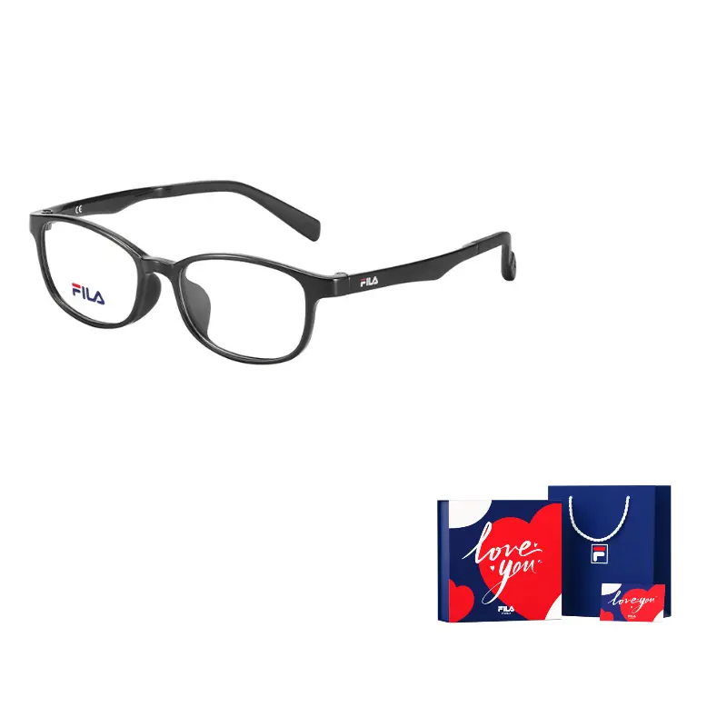 

FILA Пластиковая овальная оправа для очков детская, 0Z42 Black
