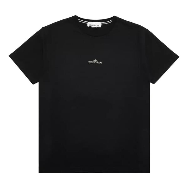 

Футболка logo t-shirt 'black' Stone Island, черный