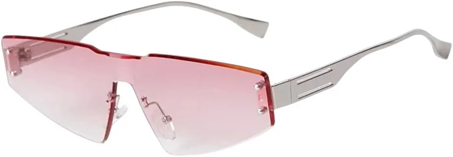 

Модные маленькие солнцезащитные очки «кошачий глаз» без оправы для мужчин, для спорта и активного отдыха, для женщин, цельные солнцезащитные очки UV400 UJNHGQ, C5