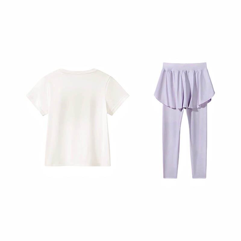 CAMEL Повседневный спортивный костюм SS25 Soft Light Purple/Infinite White для детей — фото 2