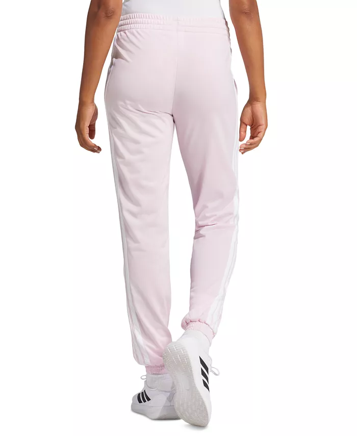 Женские трикотажные брюки с тремя полосками Track Pants adidas, розовый — фото 2