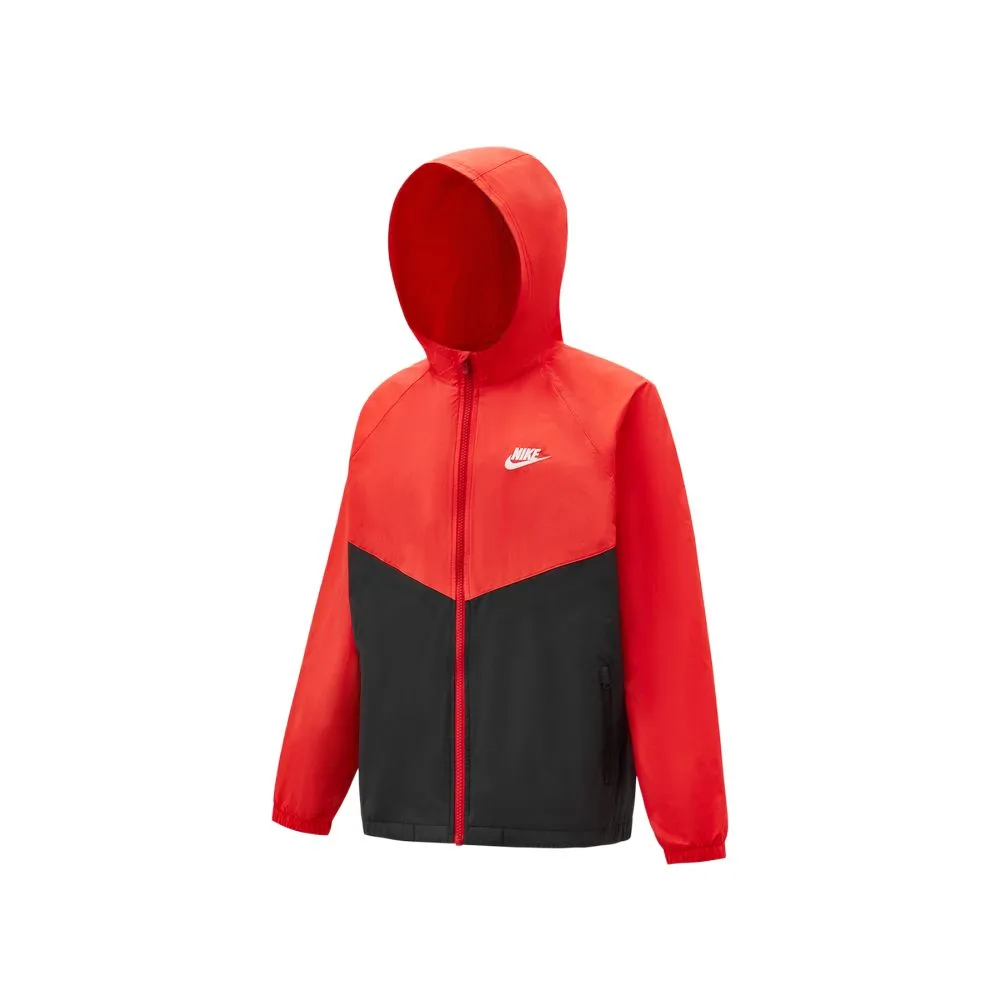 Детская куртка с капюшоном Nike, Red/Black — фото 4