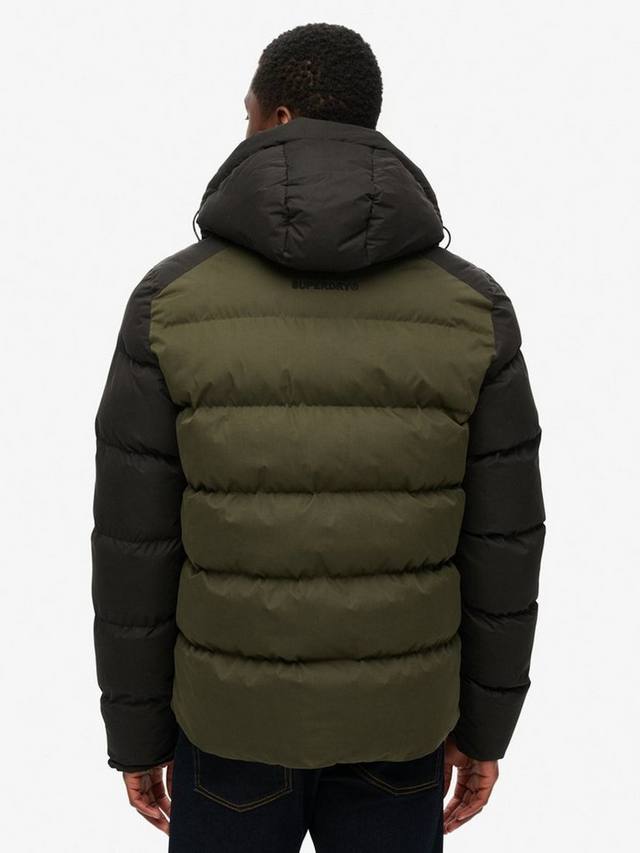 Куртка спортивная с капюшоном и цветными блоками Superdry, Black/Multi — фото 2