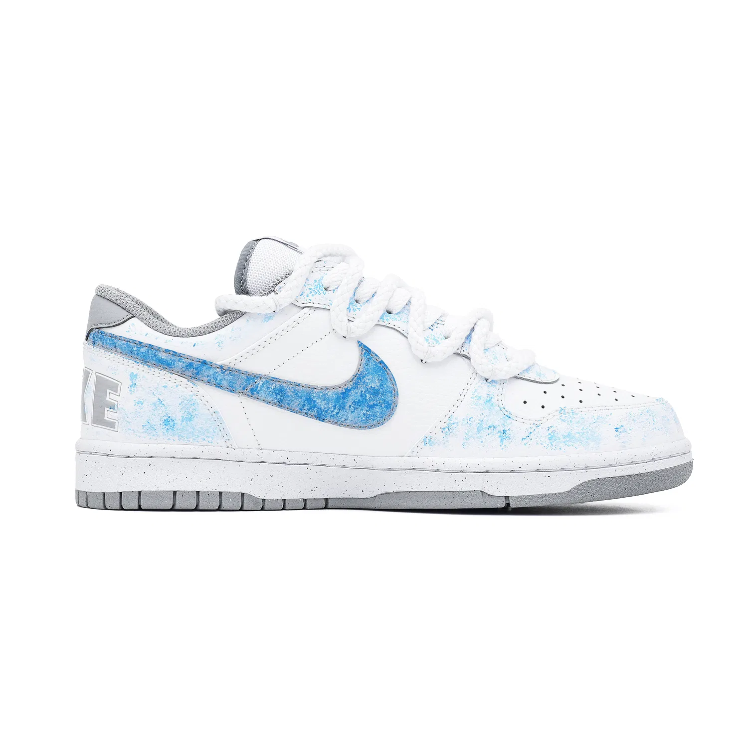 Кеды Nike Big Low бело-синие — фото 3