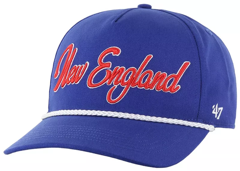 

Мужская регулируемая кепка New England Patriots Overhand Hitch Royal Throwback '47