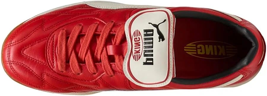 Кроссовки мужские PUMA King Indoor, красный/ Frosted Ivory — фото 4