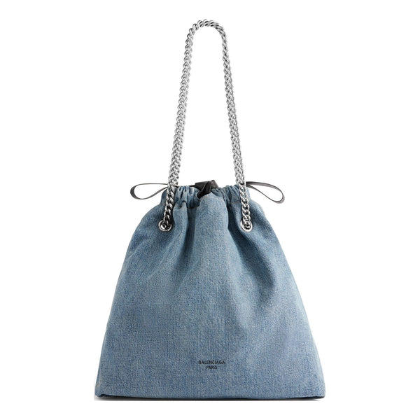 

Сумка crush medium tote bag denim 'blue' Balenciaga, синий