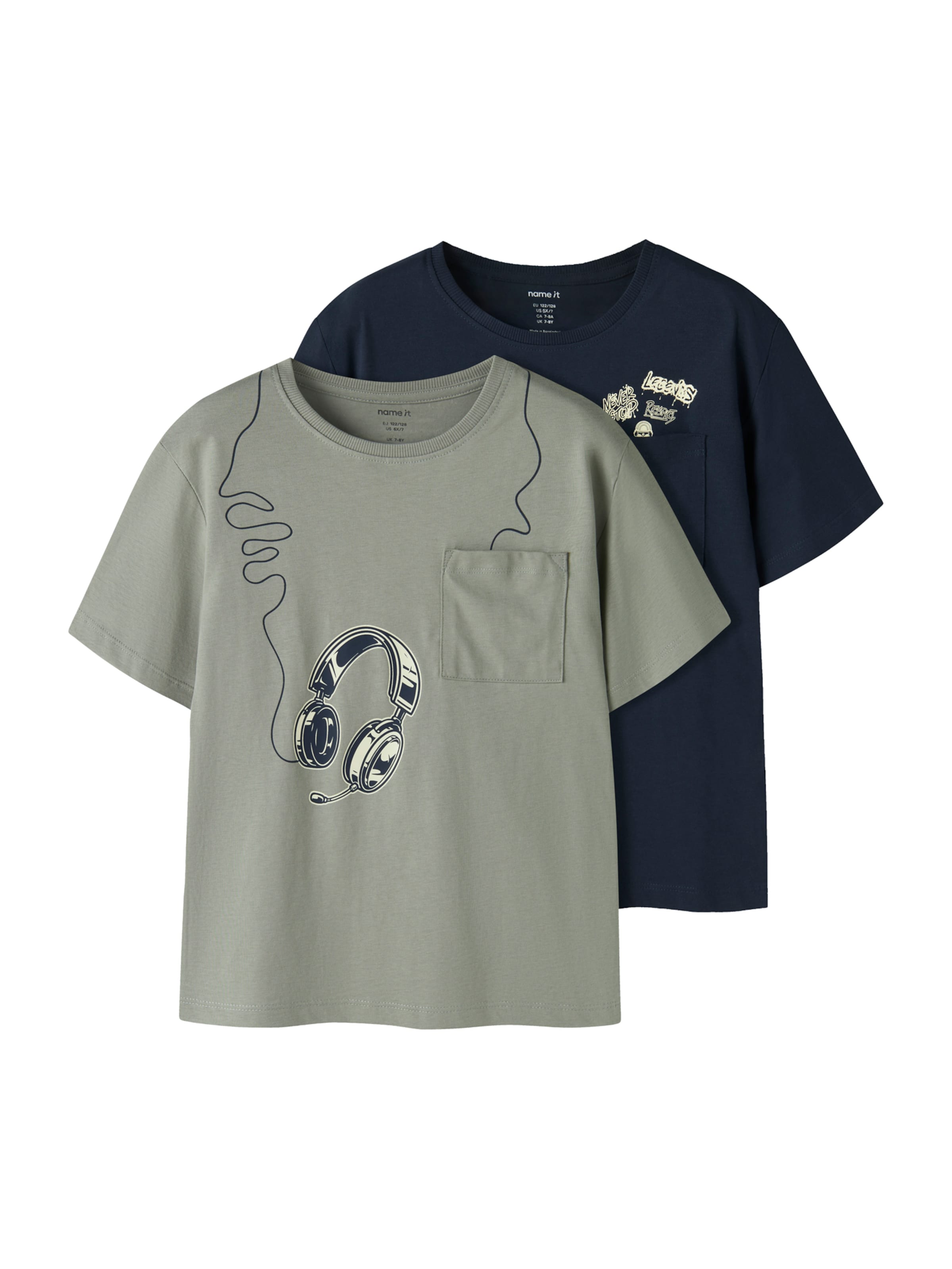 

NAME IT Футболка 'NKMVILIAN' в цвете Navy, Grey