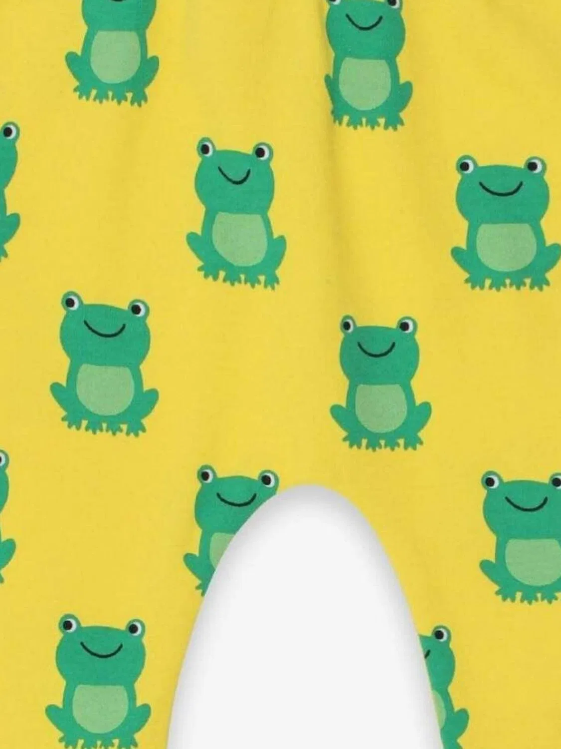 Брюки Regular 'Bio-Baumwoll Baby Pumphose mit Frosch-Druck' Toby Tiger, Yellow — фото 2