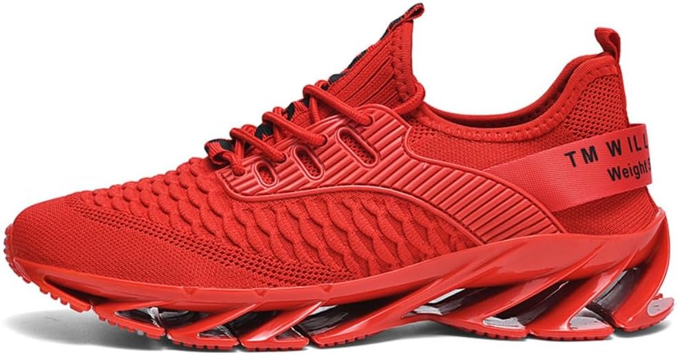 

Мужские кроссовки для бега с буквенным дизайном, прочные и спортивные, для подарка, повседневные кроссовки 2025 года, спортивные с вырезами, легкие и дышащие, шнуровка, для тренажерного зала, лето и возвращение в школу Lokolucx, красный