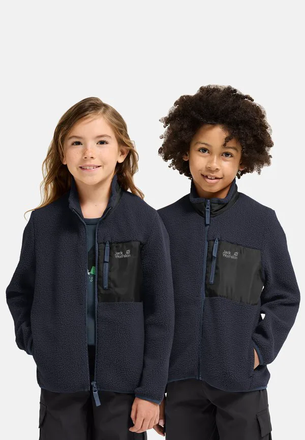 Легкая флисовая куртка lite curl fz k Jack Wolfskin, Oyster