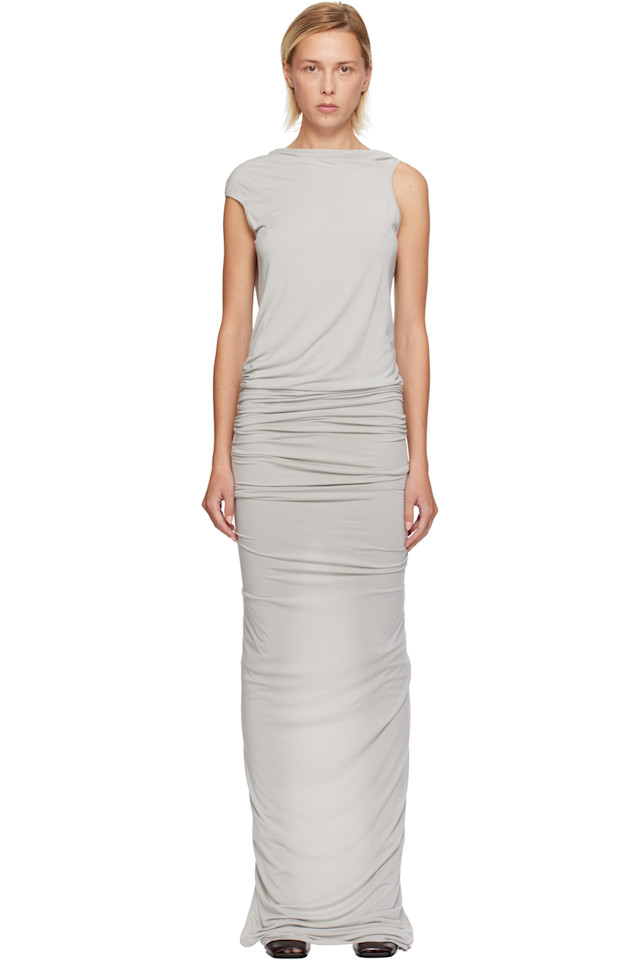 

Rick Owens Lilies Платье макси Off-White Concordians Eva