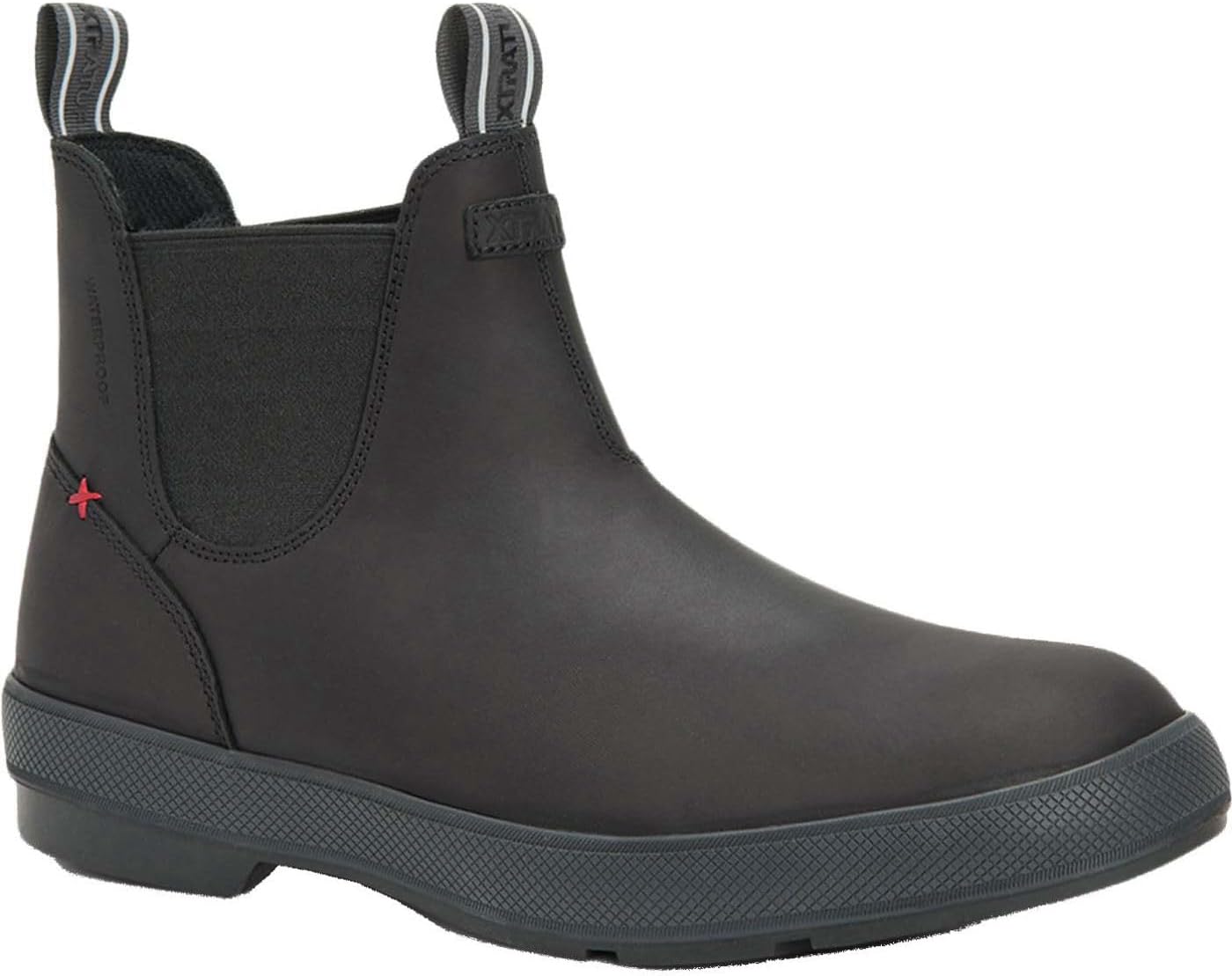 

Унисекс Xtratuf для взрослых, модные водонепроницаемые повседневные сапоги Челси с резиновой подошвой, круглым носком и натуральной кожей класса люкс, черный