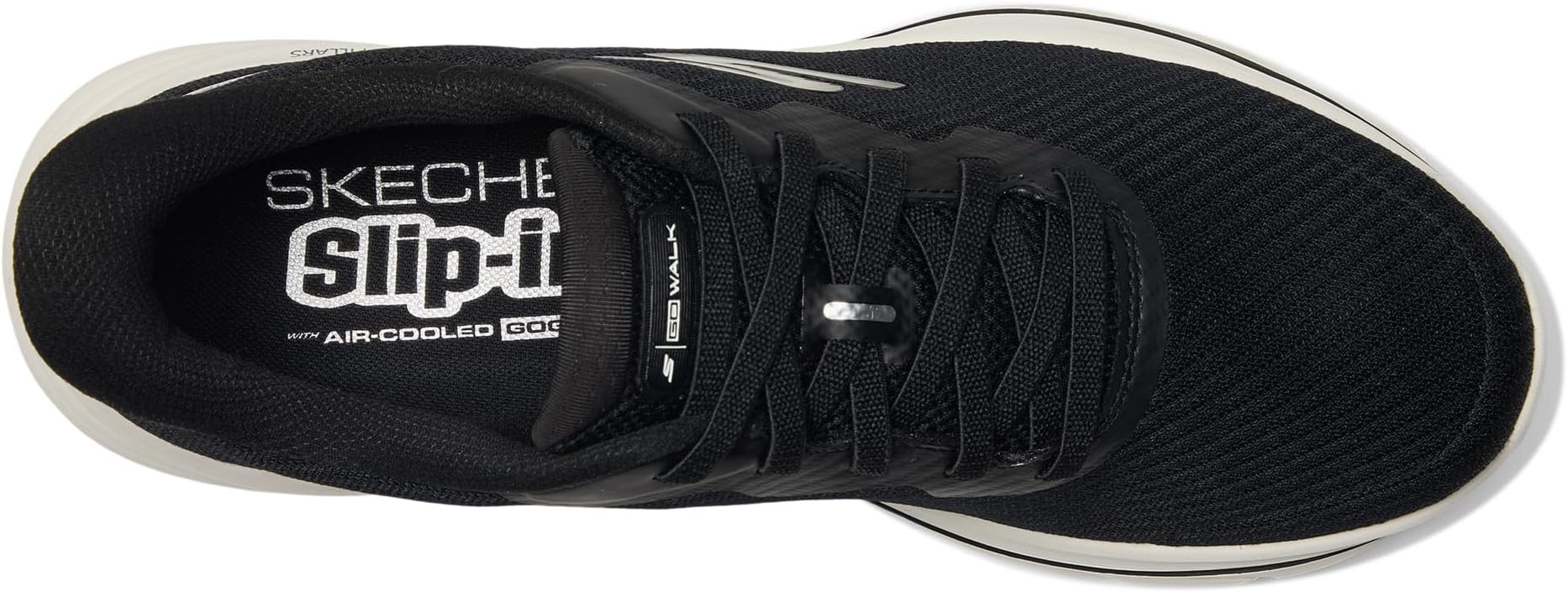 Кроссовки SKECHERS Performance Go Walk 8 Pelayo Hands Free Slip-in, Black/White — фото 2