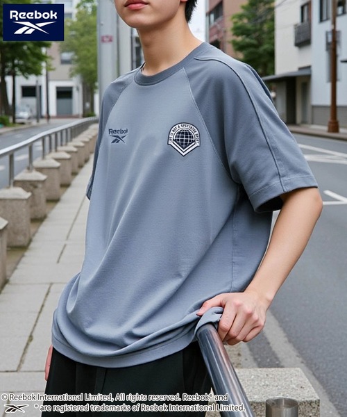 

Футболка-реглан с коротким рукавом, вышитый логотип Reebok