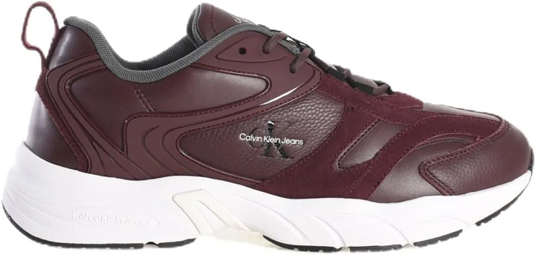 Кроссовки Calvin Klein Retro Tennis Low Lace Calvin Klein Jeans, белый/красный/шоколадный