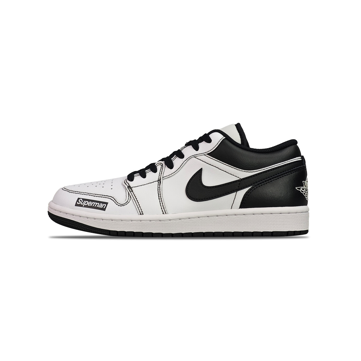 

Кроссовки Air Jordan 1 Vintage Basketball Shoes Men Low-top Black/White, белый