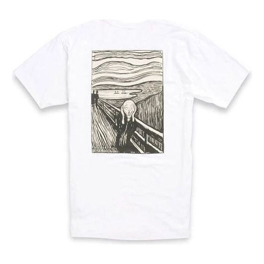 

Футболка x moma munch t-shirt 'white' Vans, белый