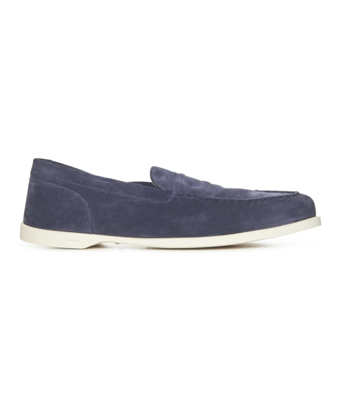 

Замшевые лоферы John Lobb, синий