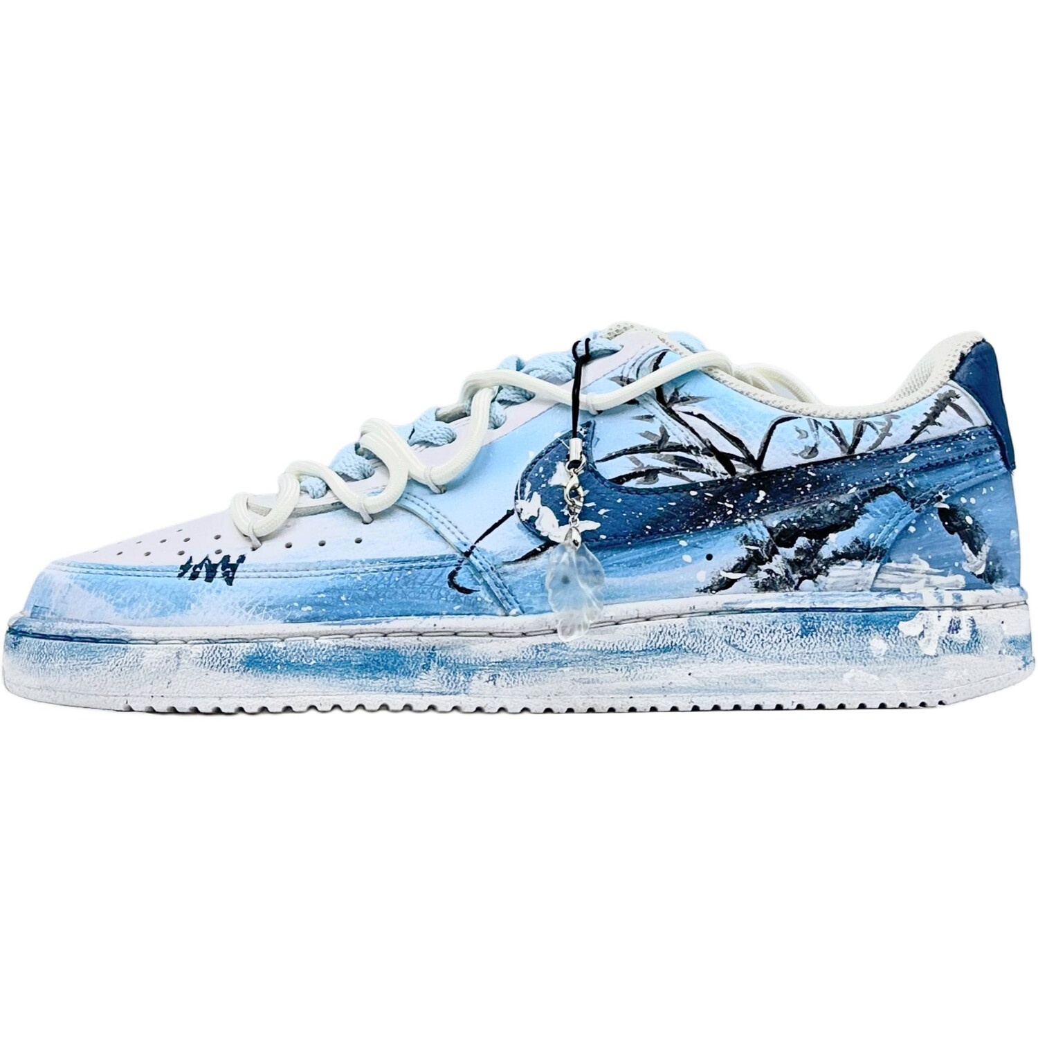 

Кроссовки для скейтборда Court Vision 1 мужские низкие, синий, белый Nike
