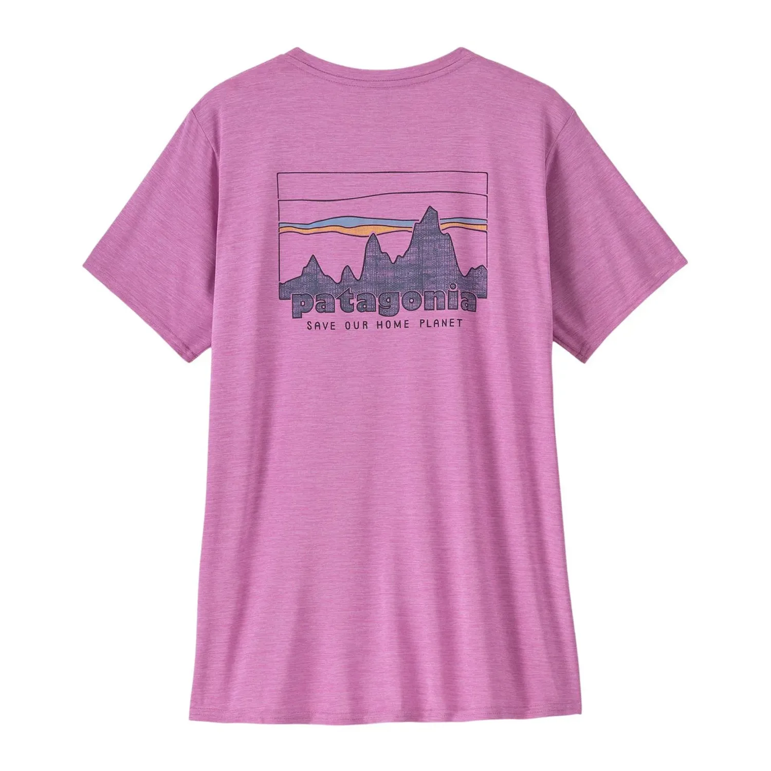 Футболка с горным принтом Patagonia, Brisk Purple