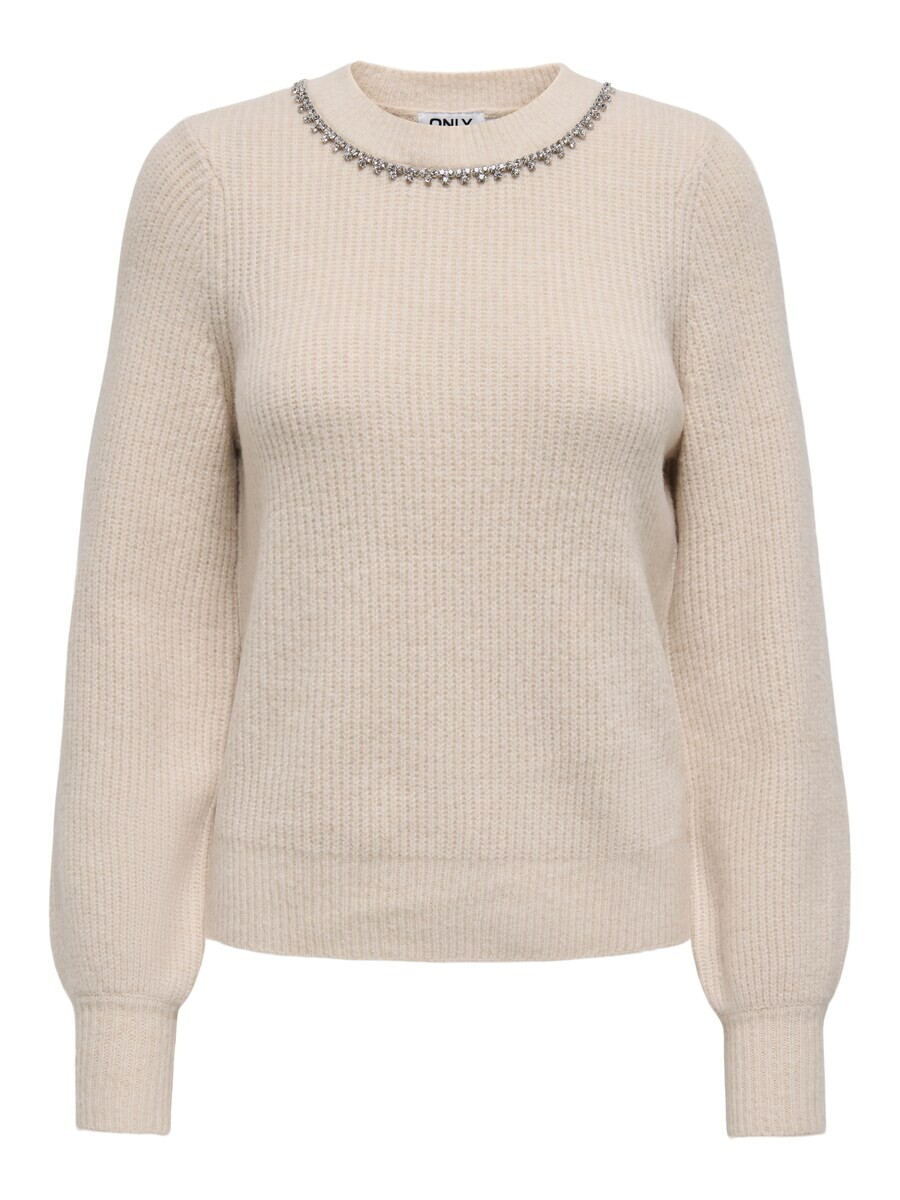

Тонкий вязаный свитер ONLY Sweater ONLGaida, бежевый