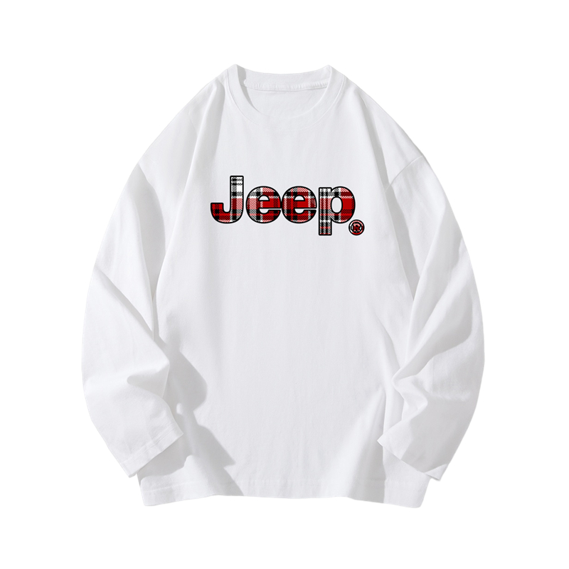 

Футболка с круглым вырезом для школьников Jeep, белый