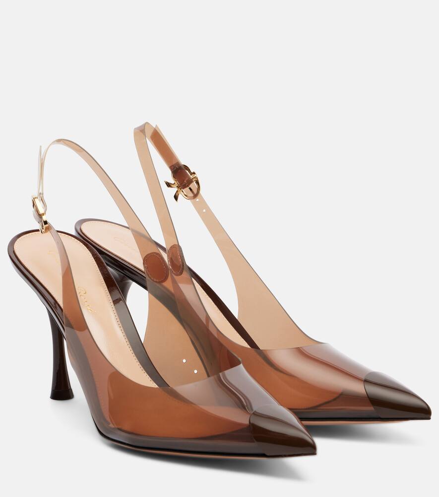 Туфли-лодочки Diana 95 с кожаной отделкой Gianvito Rossi, Brown+Brown