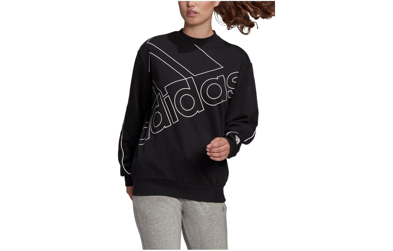 

Толстовка женская черная Adidas