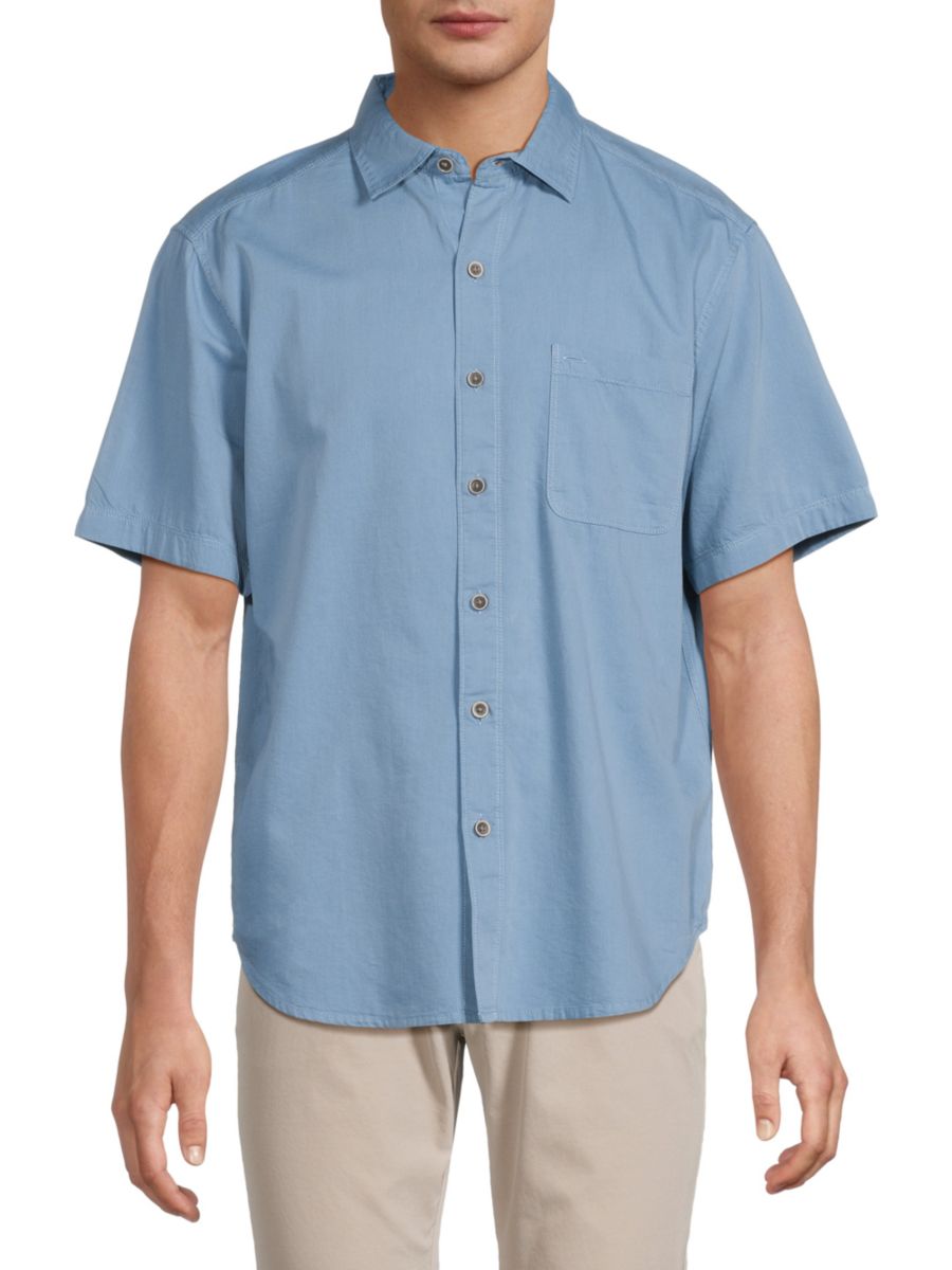 

Рубашка с коротким рукавом Порт Сити Tommy Bahama, цвет Cabo Blue