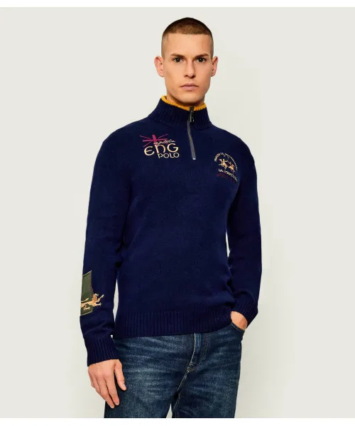 

Шерстяной свитер Regular fit La Martina, синий