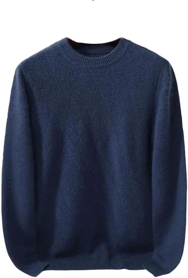 

Мужской свитер Business Sweater, свободный, с полувысоким воротником, 100% кашемир