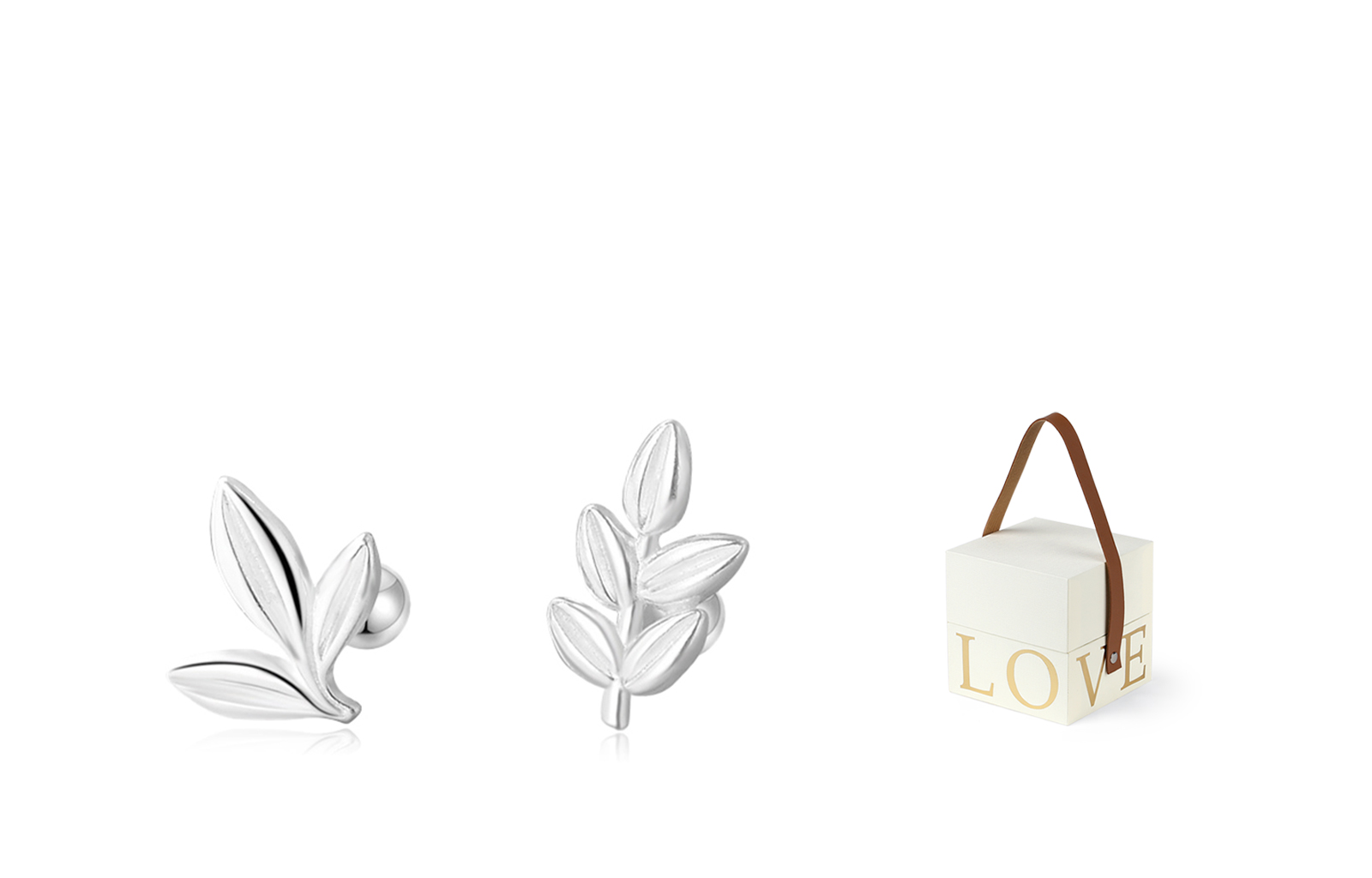 

MISS TOOYA Серьги-гвоздики из чистого серебра S999 для женщин