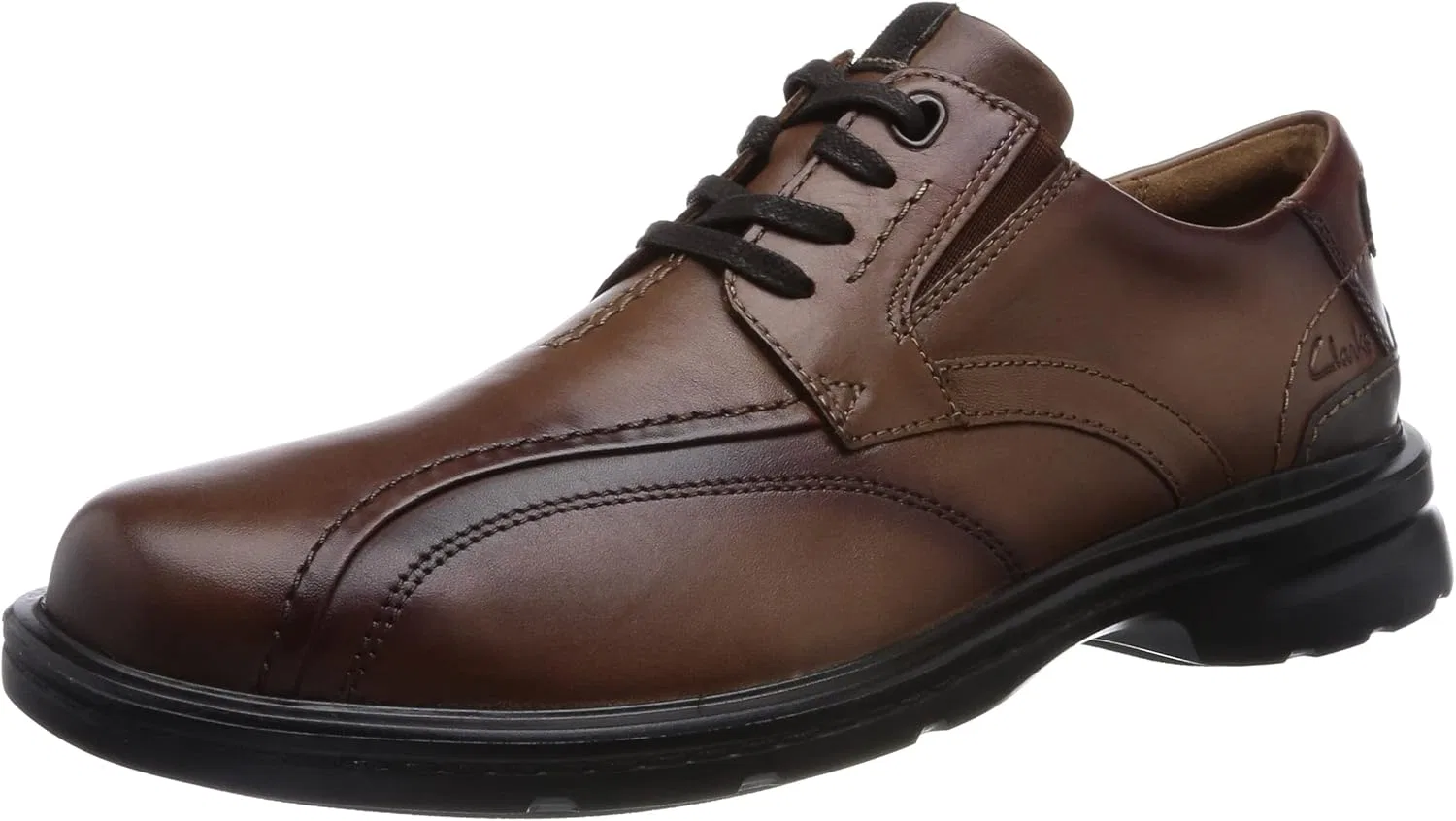 Мужские оксфорды Clarks Gessler Lace, Dark Tan Lea