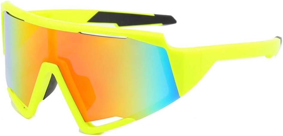 

Спортивные солнцезащитные очки для мужчин, большие солнцезащитные очки для женщин, очки для езды на велосипеде на открытом воздухе, ветрозащитные защитные очки KTUCN, Yellow