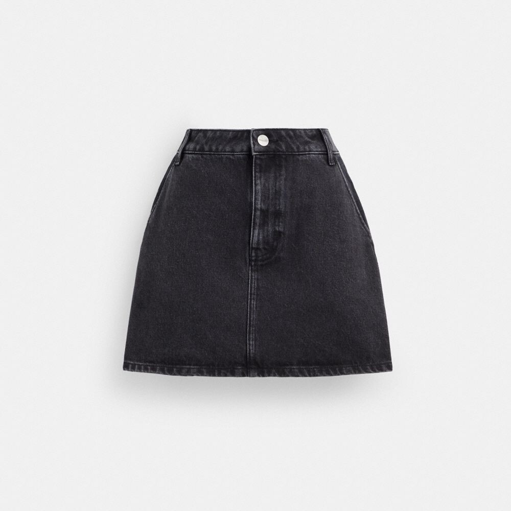 

Юбка Coach Denim Skirt, черный
