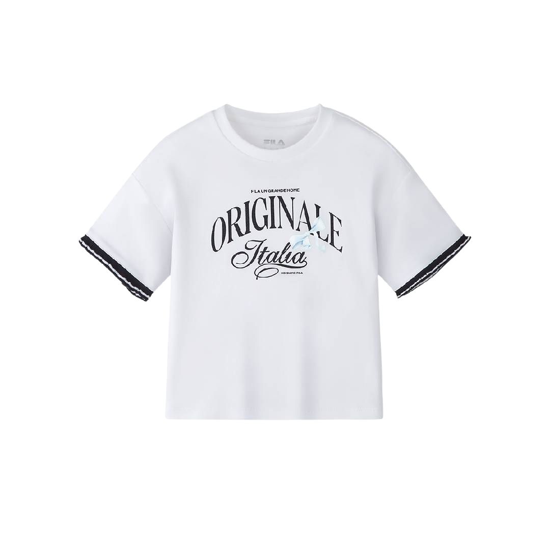 

Футболка с коротким рукавом ORIGINALE для детей 3-7 лет FILA KIDS, standard белый