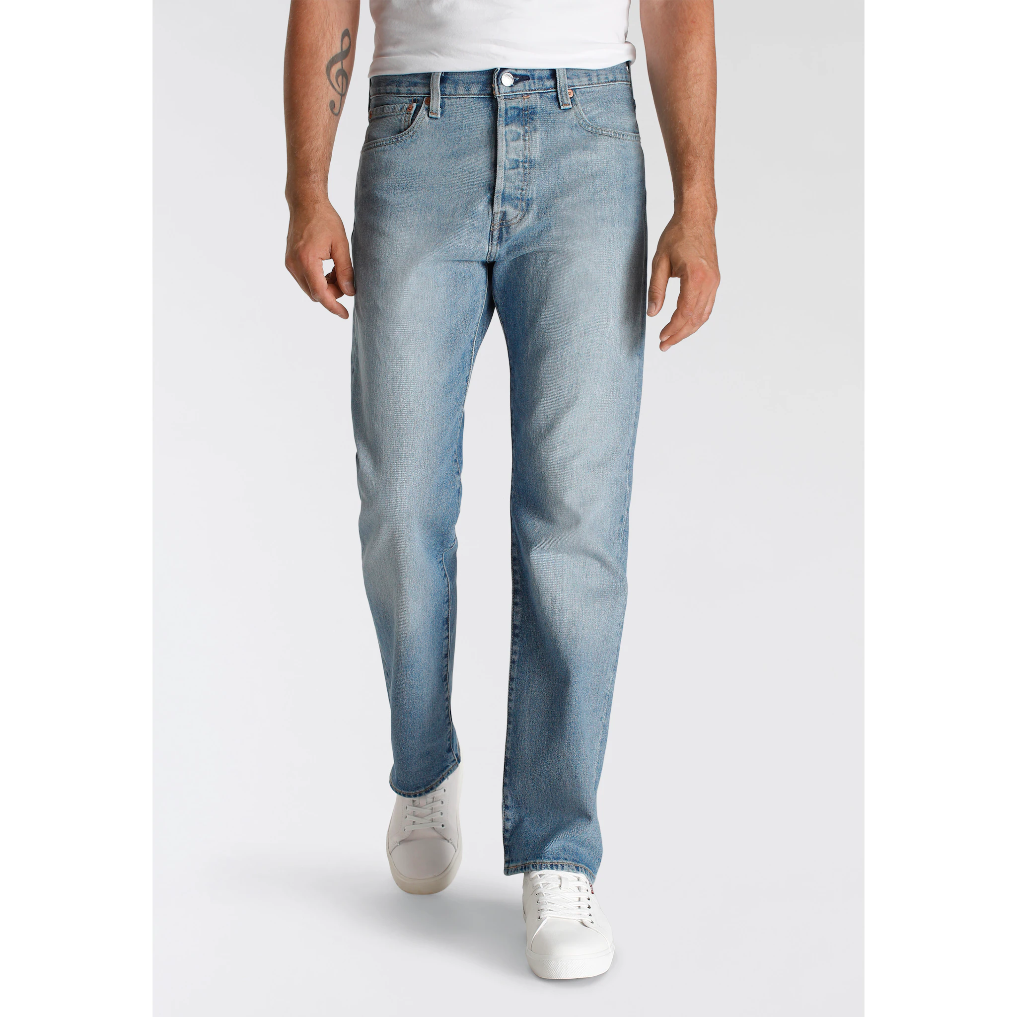 Прямые джинсы Levi's "501 LEVI'S ORIGINAL", с фирменной этикеткой, цвет Stretch It Out — фото 2