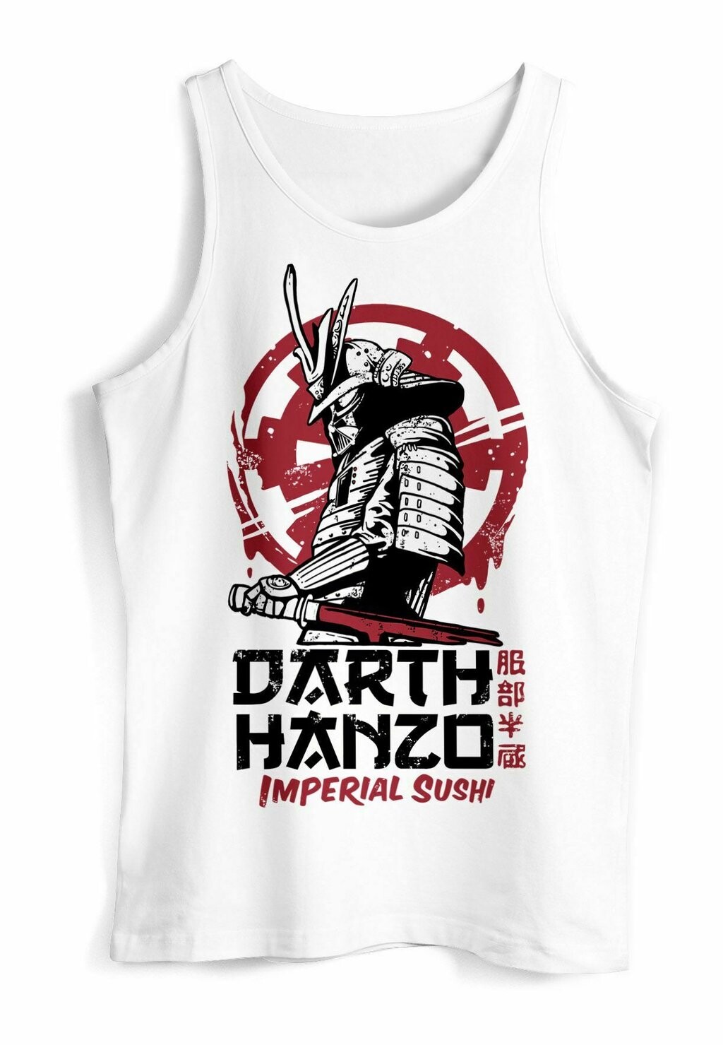 

Топ TANK HATTORI HANZO PARODIE DARTH VADER MOVIE FILM MUS Neverless, белый