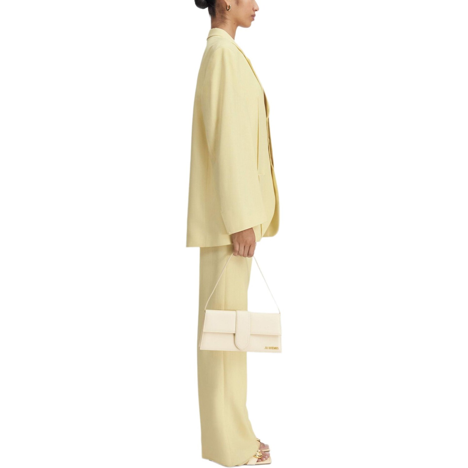 Деловой костюм женский Jacquemus, бледно-желтый — фото 4