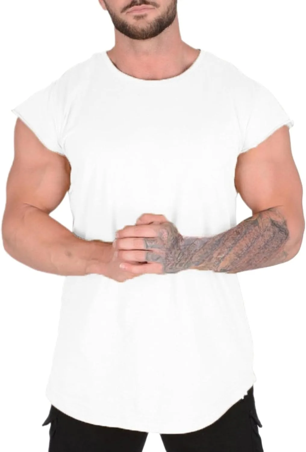 

Мужская футболка Muscle Slim Fit для тренировок SWJGLITTR