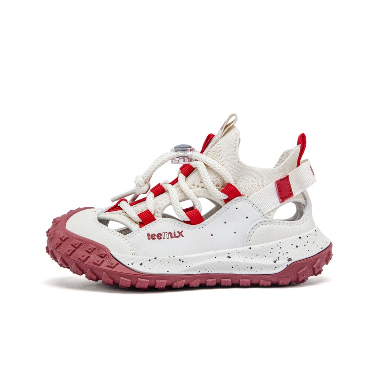 

Teenmix Скользостойкие износостойкие низкие детские сандалии beige red