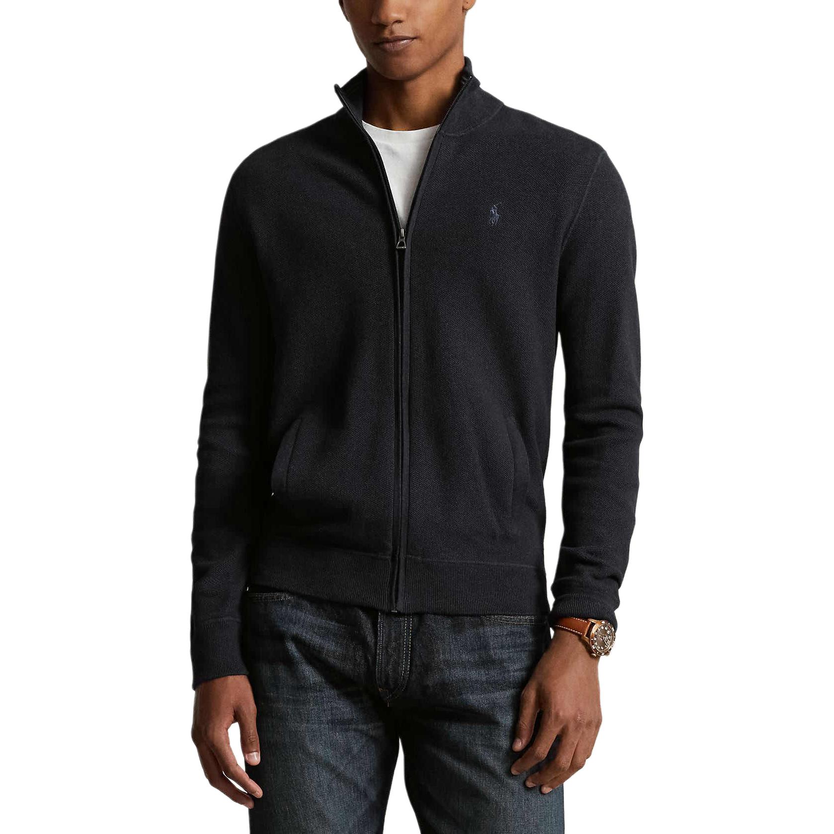 Вязаный свитер мужской Polo Ralph Lauren, темно-серый — фото 4