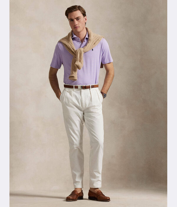 Рубашка поло Custom slim fit Polo Ralph Lauren, лавандовый — фото 3