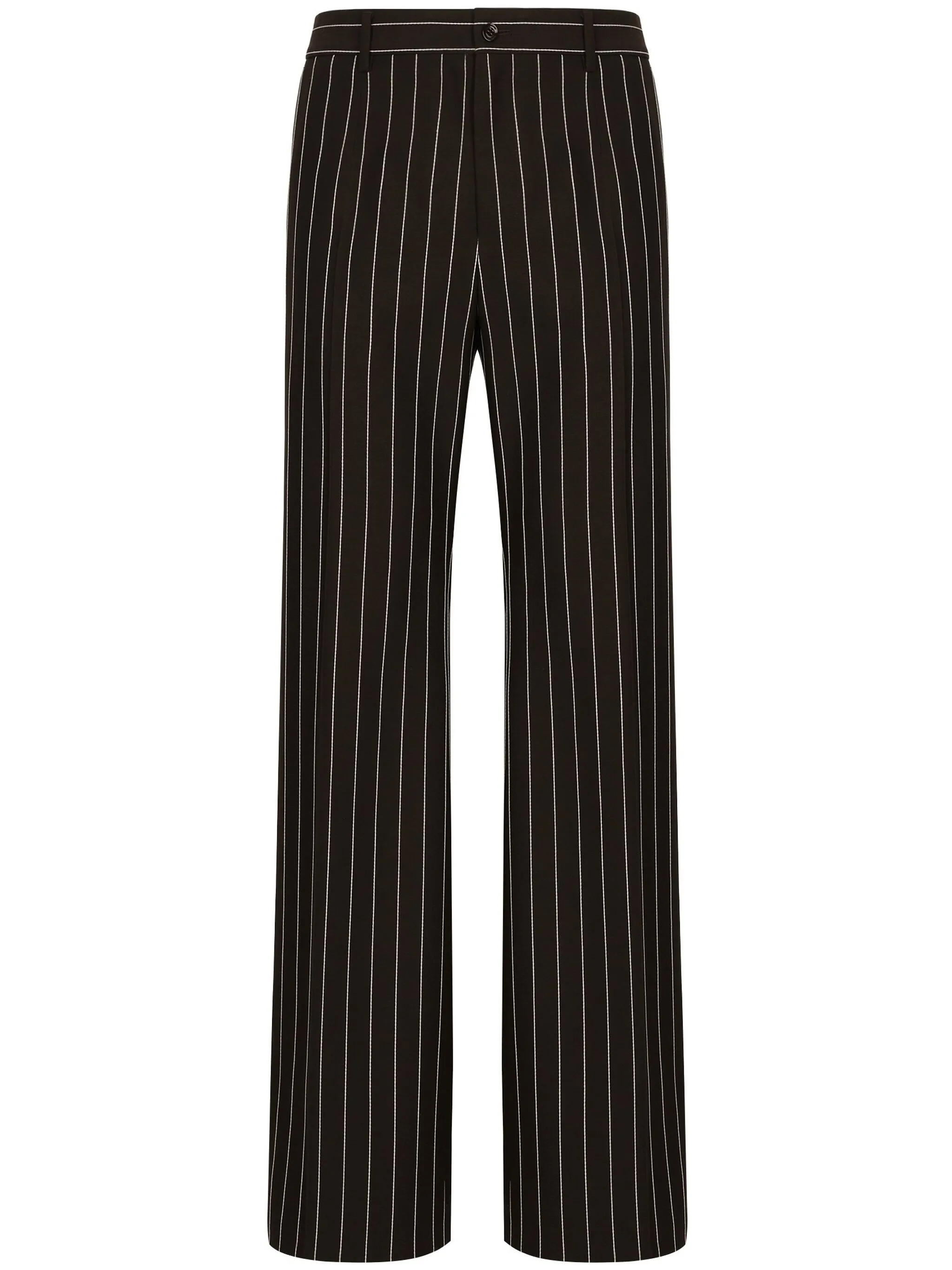 

Широкие брюки из вирджинской шерсти Dolce & Gabbana, черный