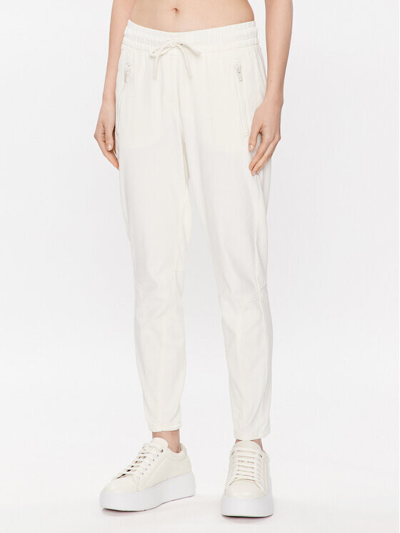 

Брюки из ткани regular fit Marc Aurel, белый