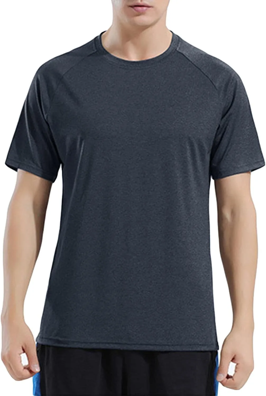 

JEsilunmaMY мужская футболка с коротким рукавом для тренировок, влагоотводящая