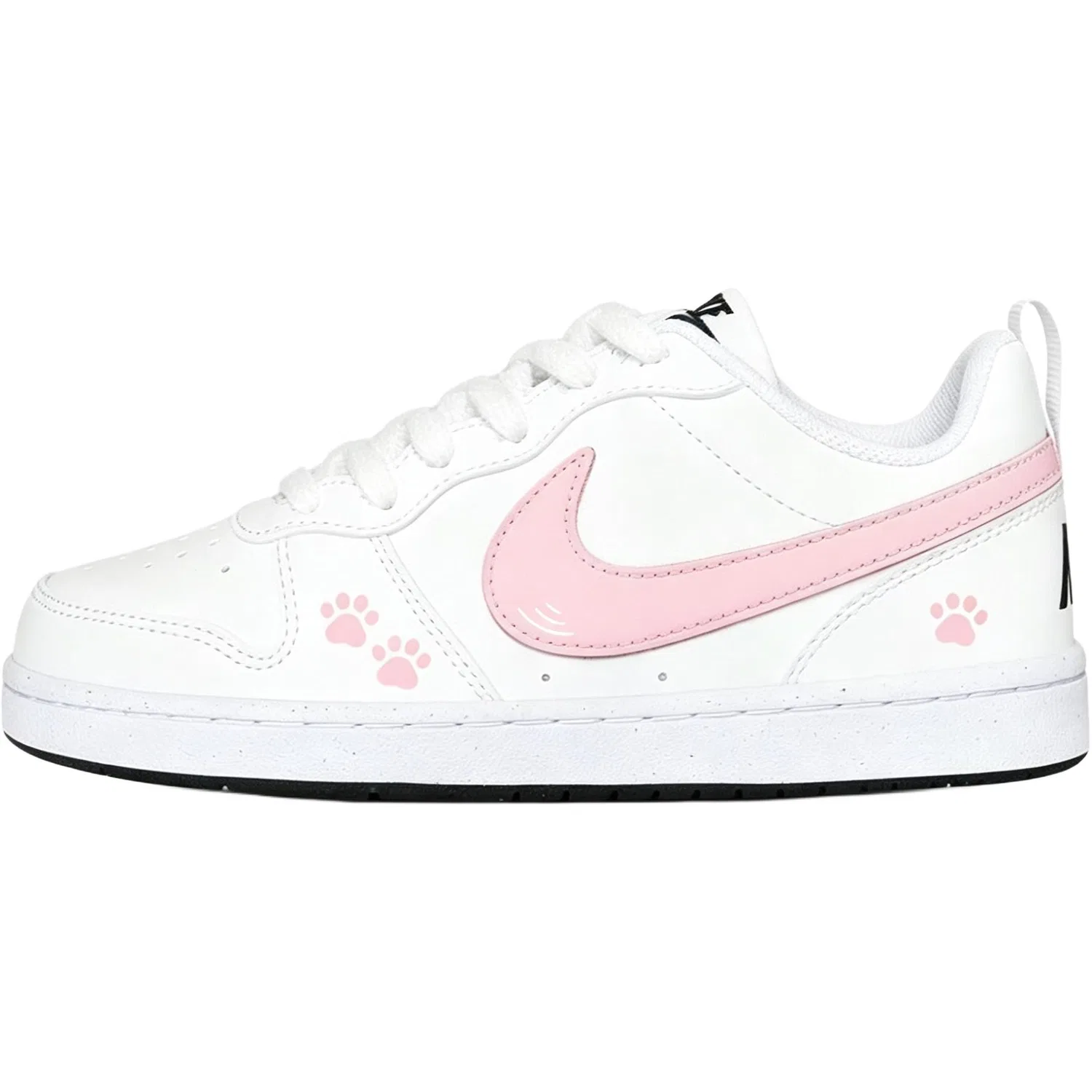 Кроссовки детские для скейтбординга Court Borough Spring Pink, из синтетической кожи, легкие, с амортизацией, низкие, розовые, унисекс Nike