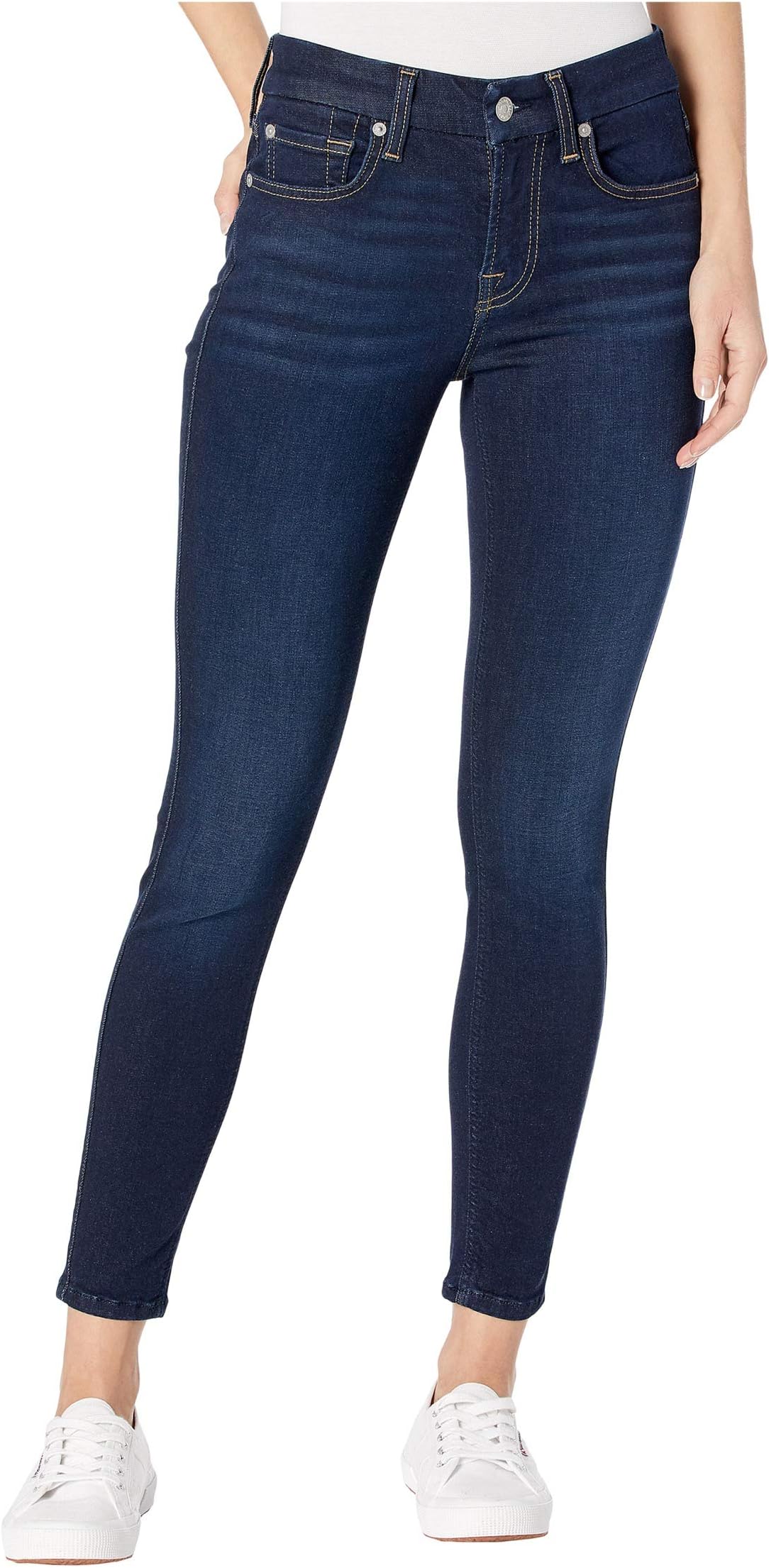 

Джинсы 7 For All Mankind The Ankle Skinny in Slim Illusion Tried & True, цвет Slim Illusion Tried & True